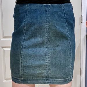 Denim mini skirt